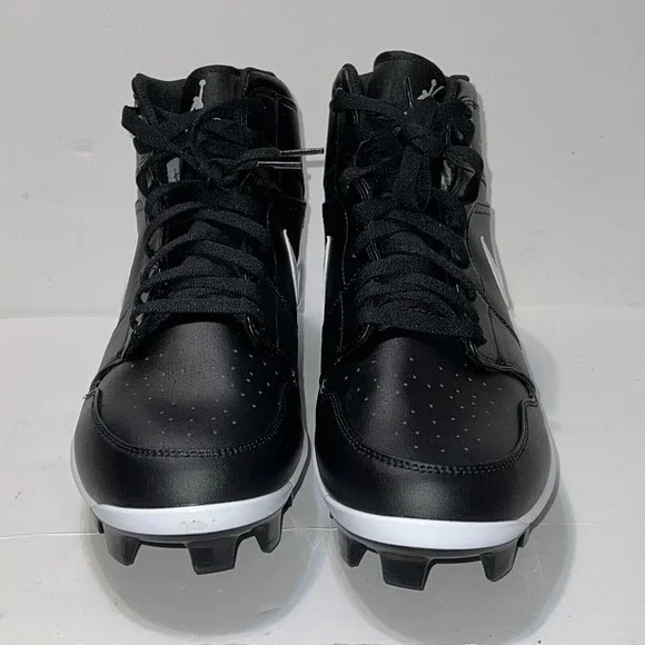 Air Jordan 1 Retro MCS Baseball Cleats Black Molded MEN'S 10 AV5354-001 NEW - Picture 5 of 15